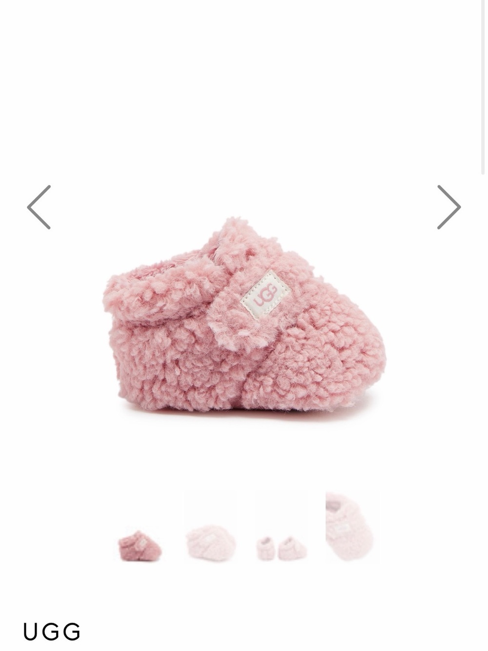 UGG Pink Bixbee Baby Shearling Bootie